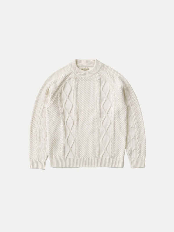 Jenny Cable Knit Chalk White - 1