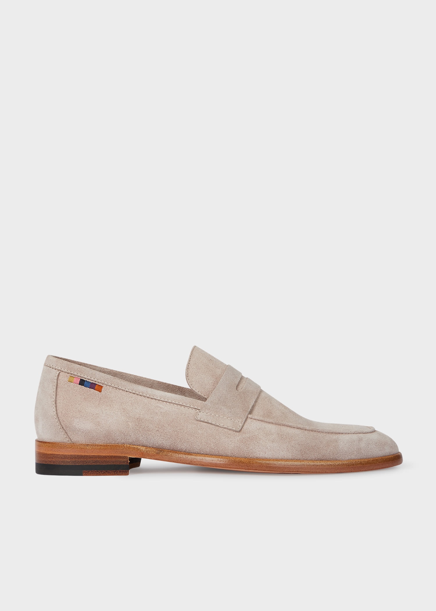 Mushroom Suede 'Figaro' Loafers - 1
