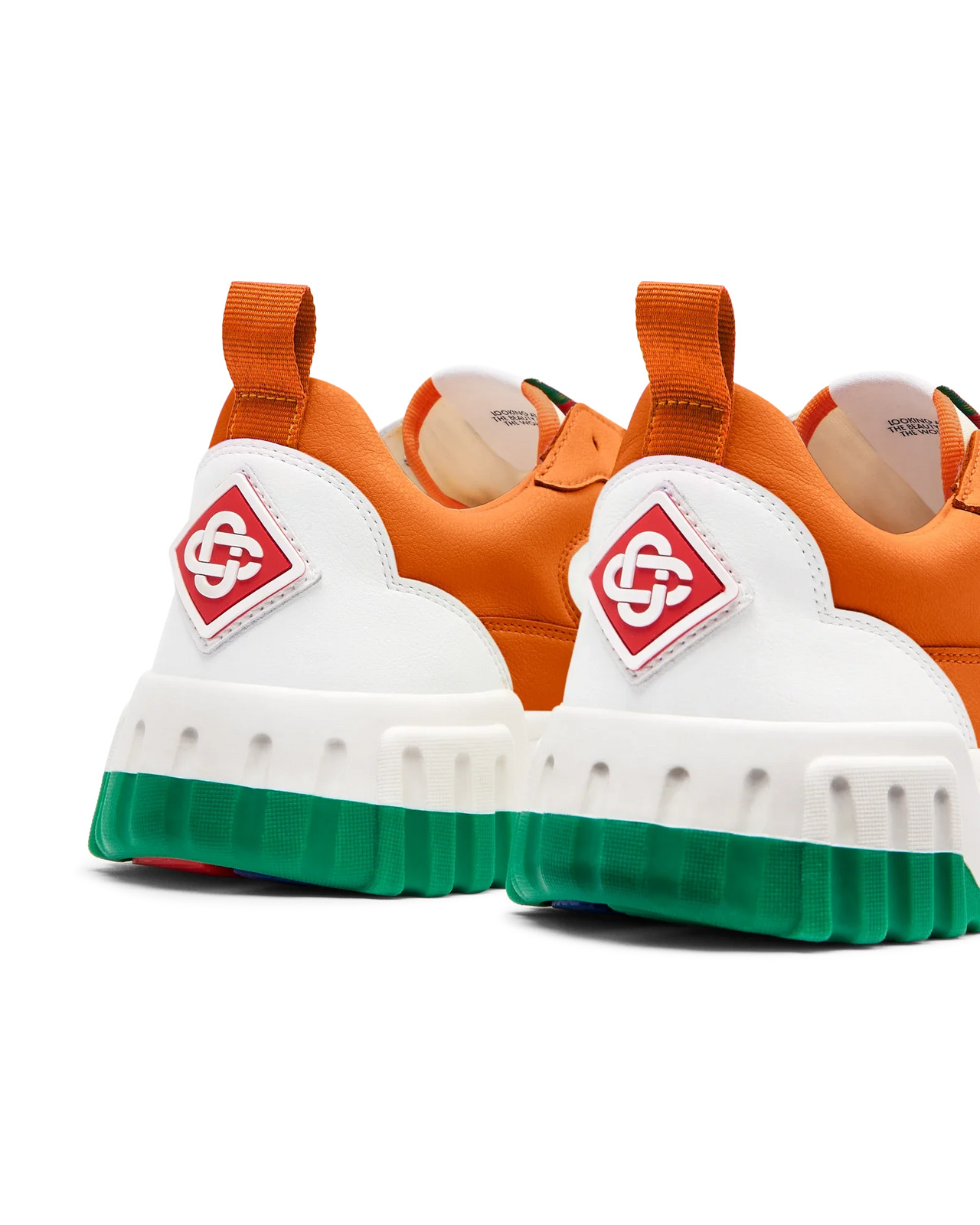 Mens The Court Orange & White Sneaker - 10