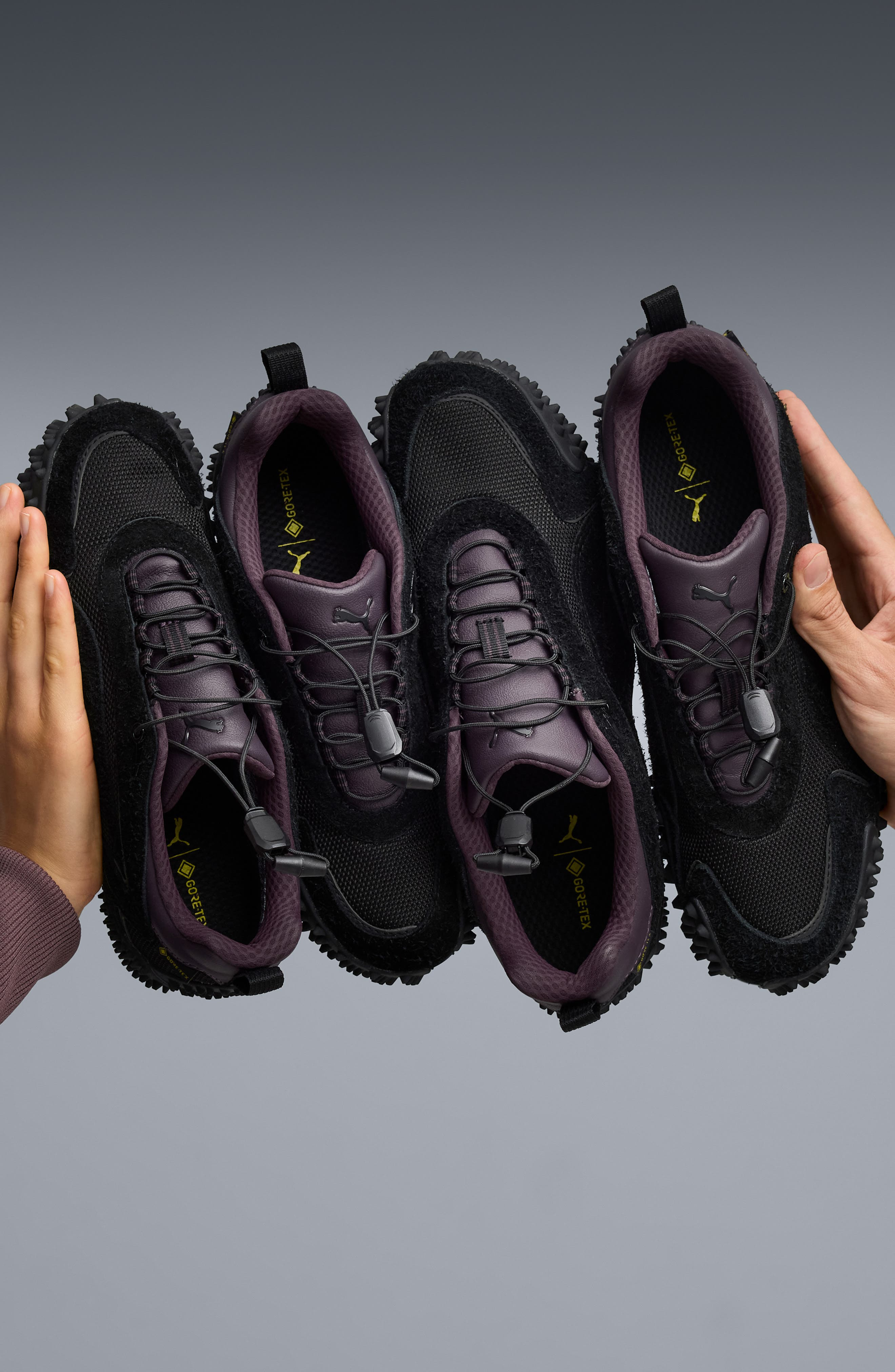 PUMA Gender Inclusive Mostro XC GTX Gore-Tex® Waterproof Sneaker in Puma Black/Midnight Plum at Nord - 2