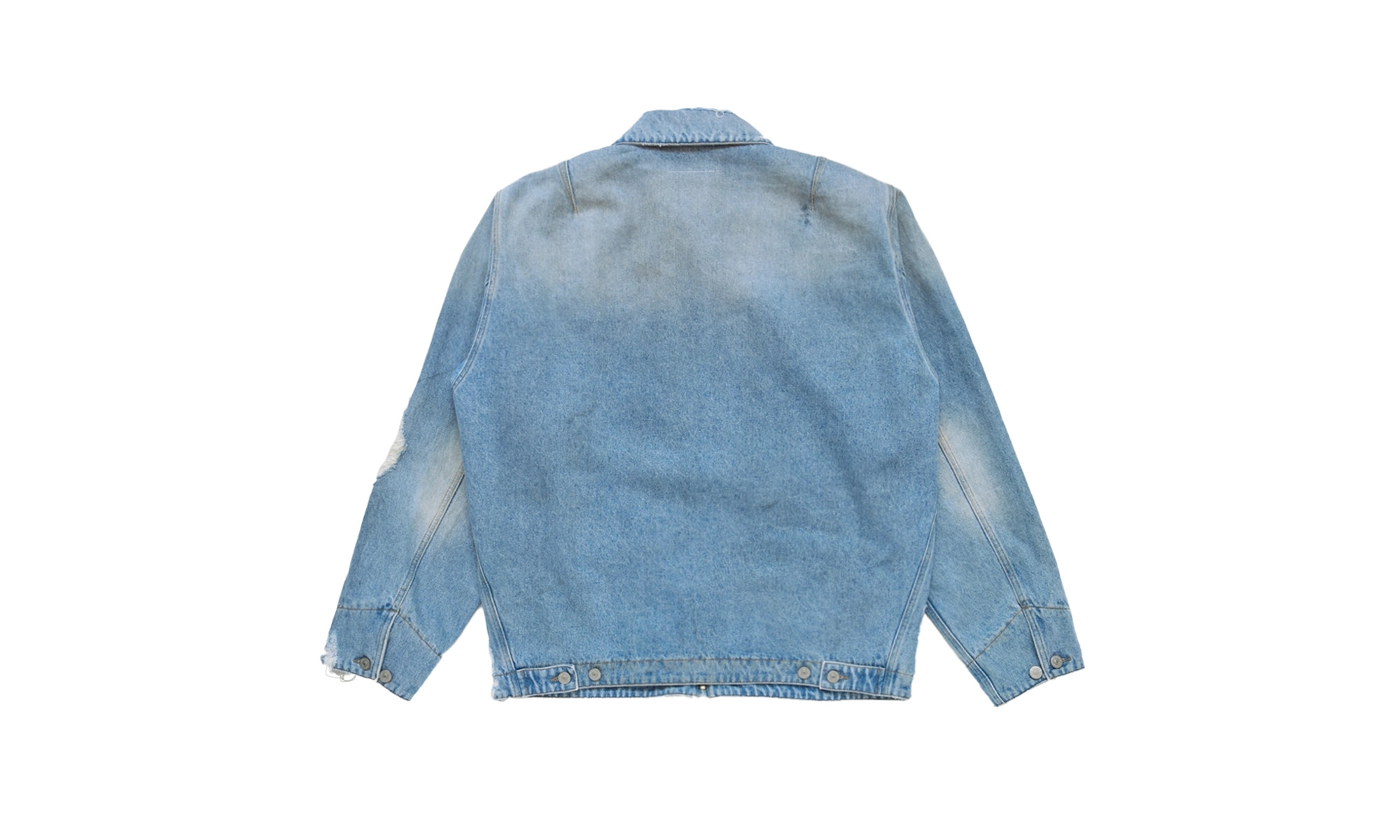 Zip-Up Denim Jacket "Blue" - 2