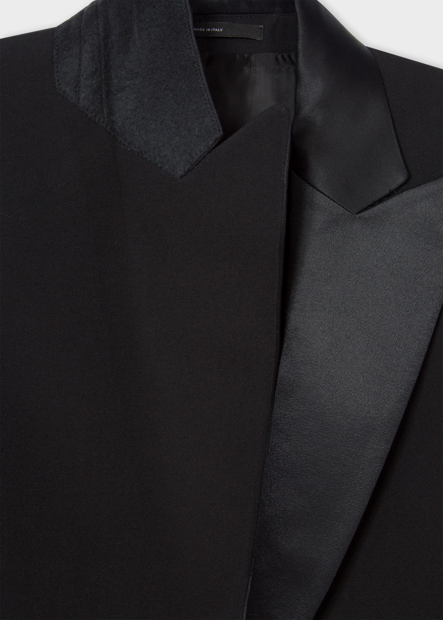 Slim-Fit One-Button Wool Tuxedo Blazer - 2