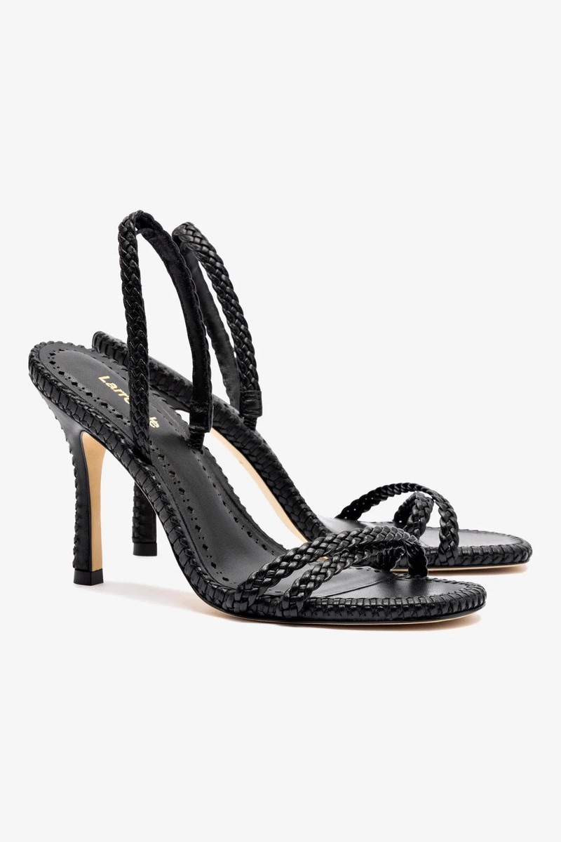 Annie Sandal In Black Leather 3
