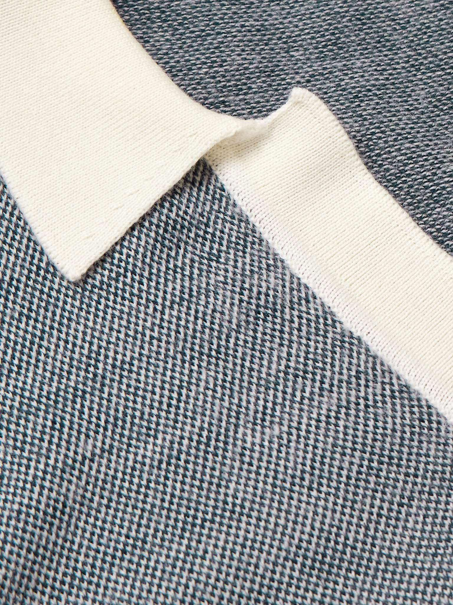 Horton Slim-Fit Merino Wool and Cotton-Blend Polo Shirt - 4