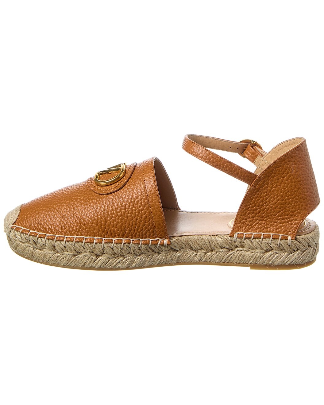 Valentino VLogo Signature Grainy Leather Espadrille - 2