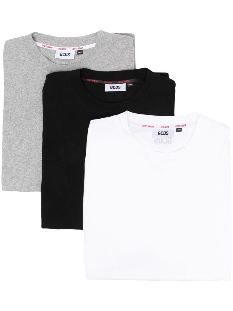 logo-print cotton T-shirt set 1