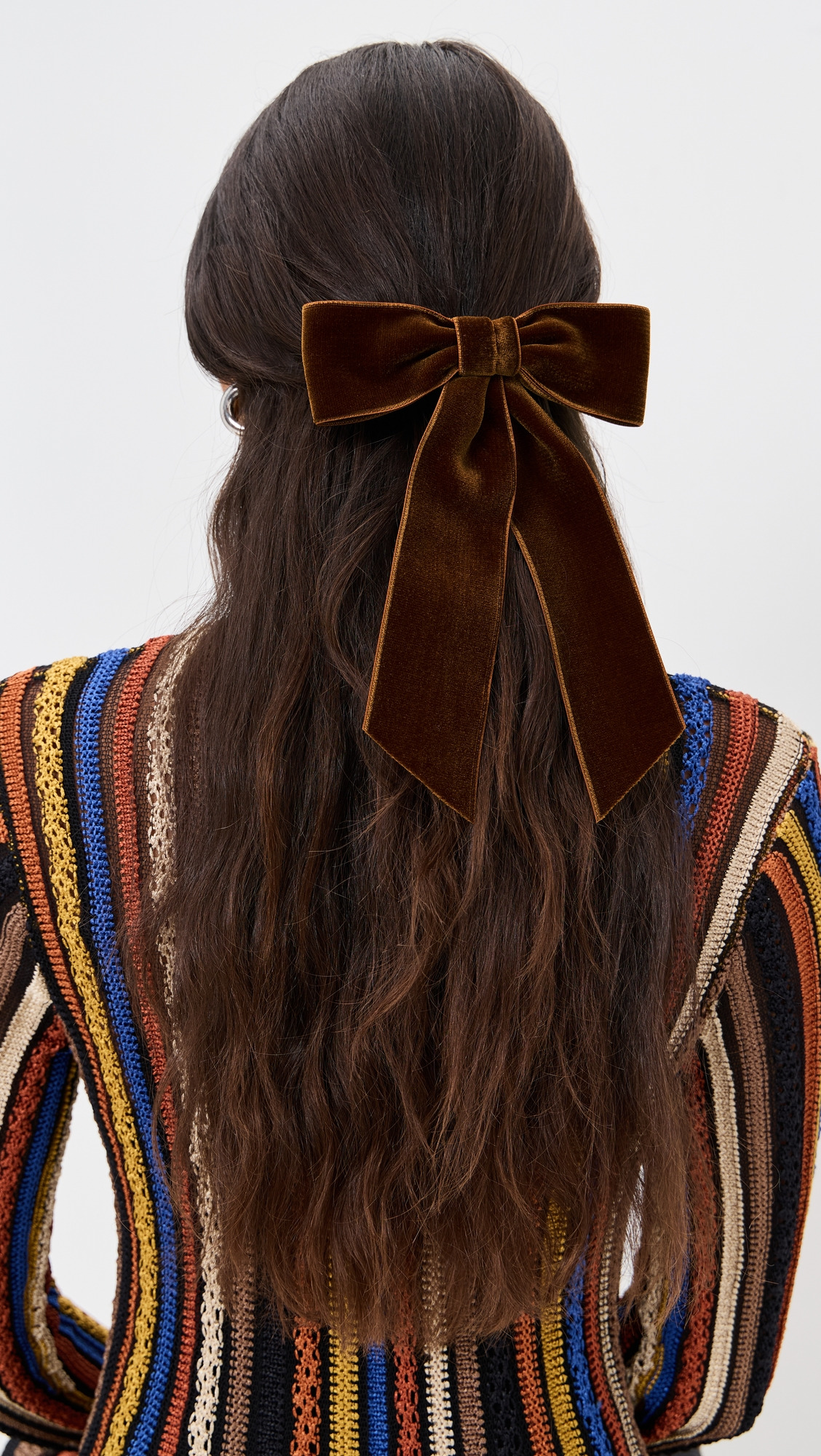 Velvet Bow Barrette - 2