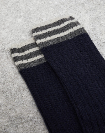 Brunello Cucinelli Cashmere rib knit socks outlook
