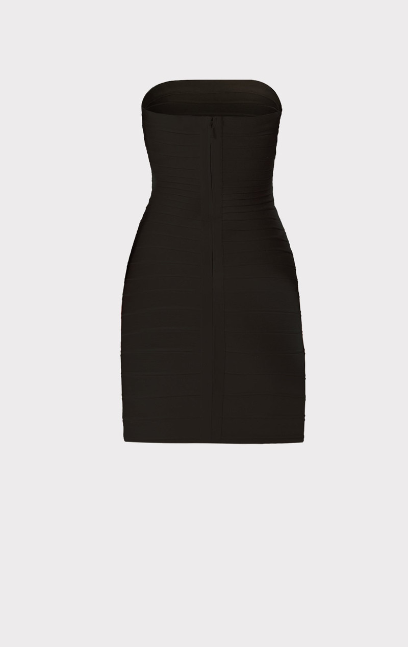 STRAPLESS BANDED PENCIL DRESS 3
