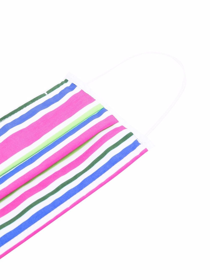 stripe-print face mask 3