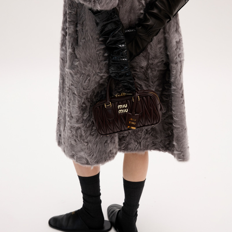 Arcadie matelassé nappa leather bag 5