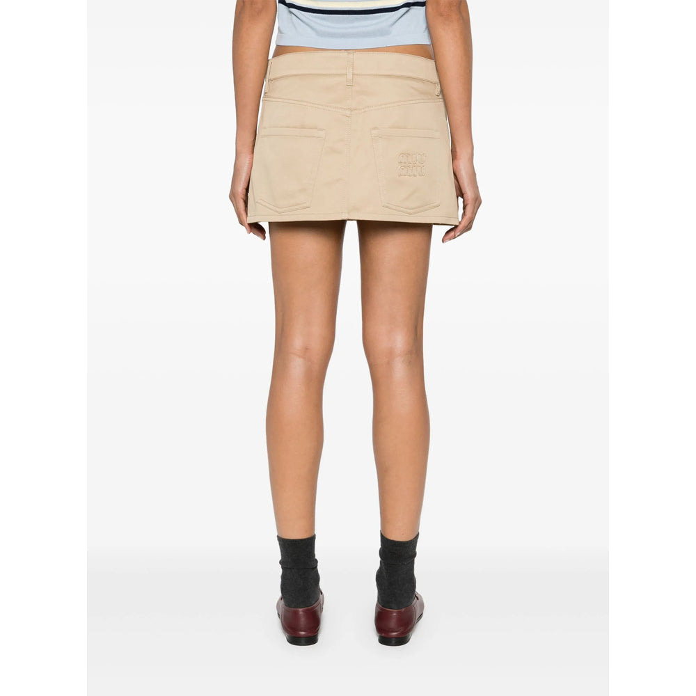 Miu Miu Neutrals Skirts - Straight Skirts Women - 2