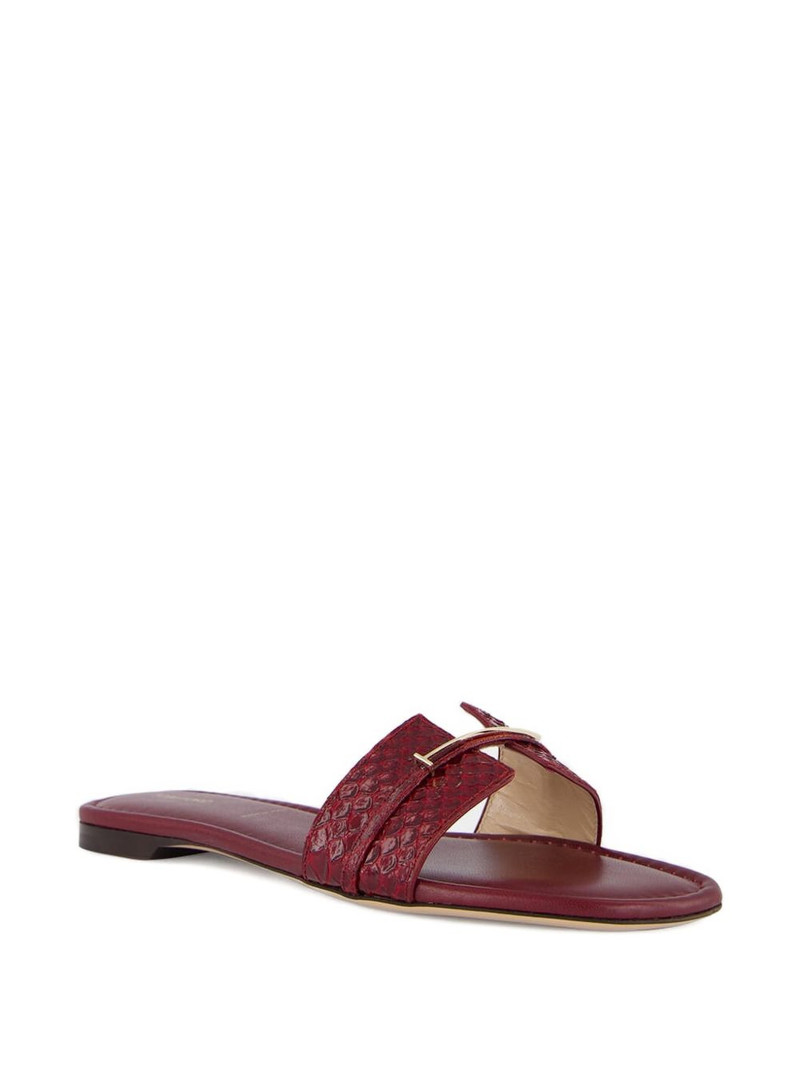 TOM FORD textured-strap buckle flat outlook