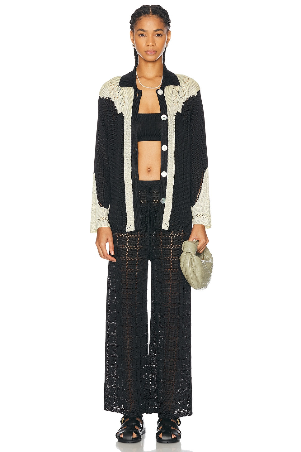 Western Pointelle Shirt - 5