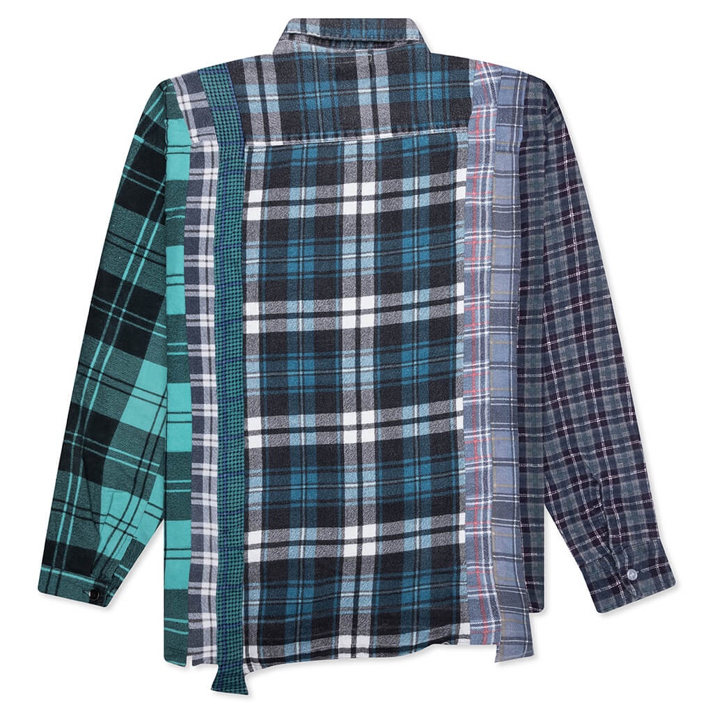 7 CUTS WIDE FLANNEL SHIRT - ASSORTED - 2
