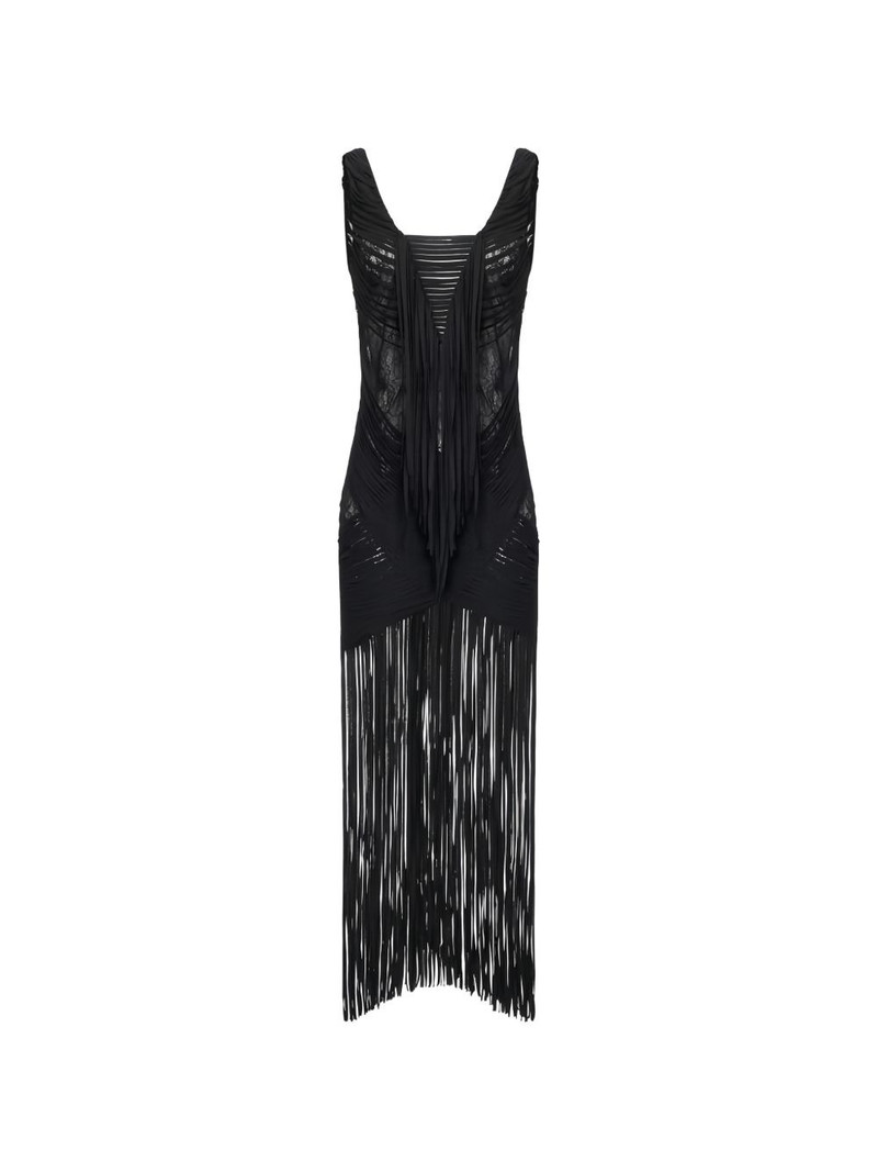 fringed midi dress 1