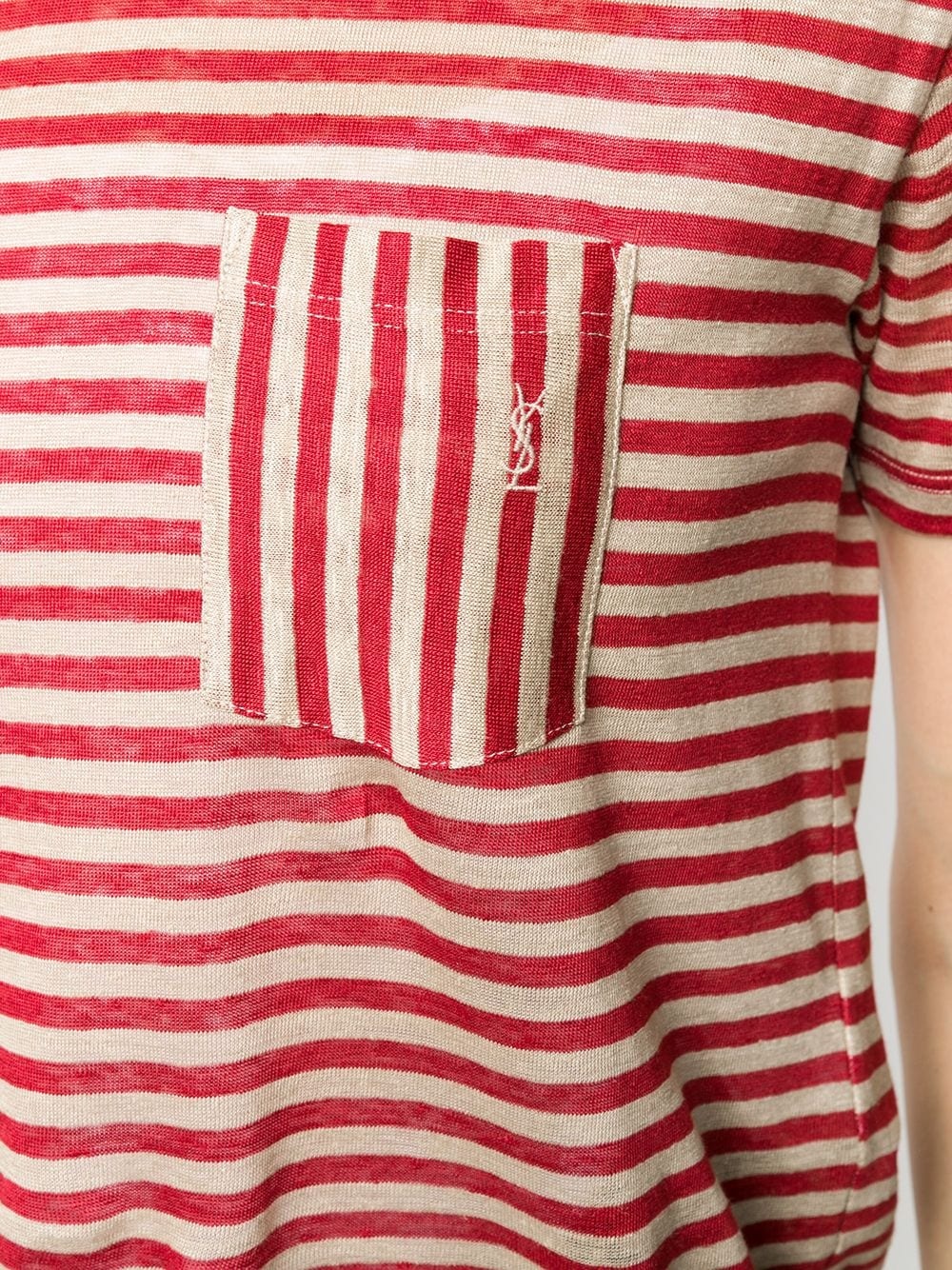 striped chest pocket T-shirt - 5