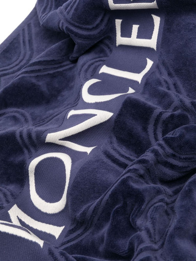 Moncler logo-jacquard beach towel outlook
