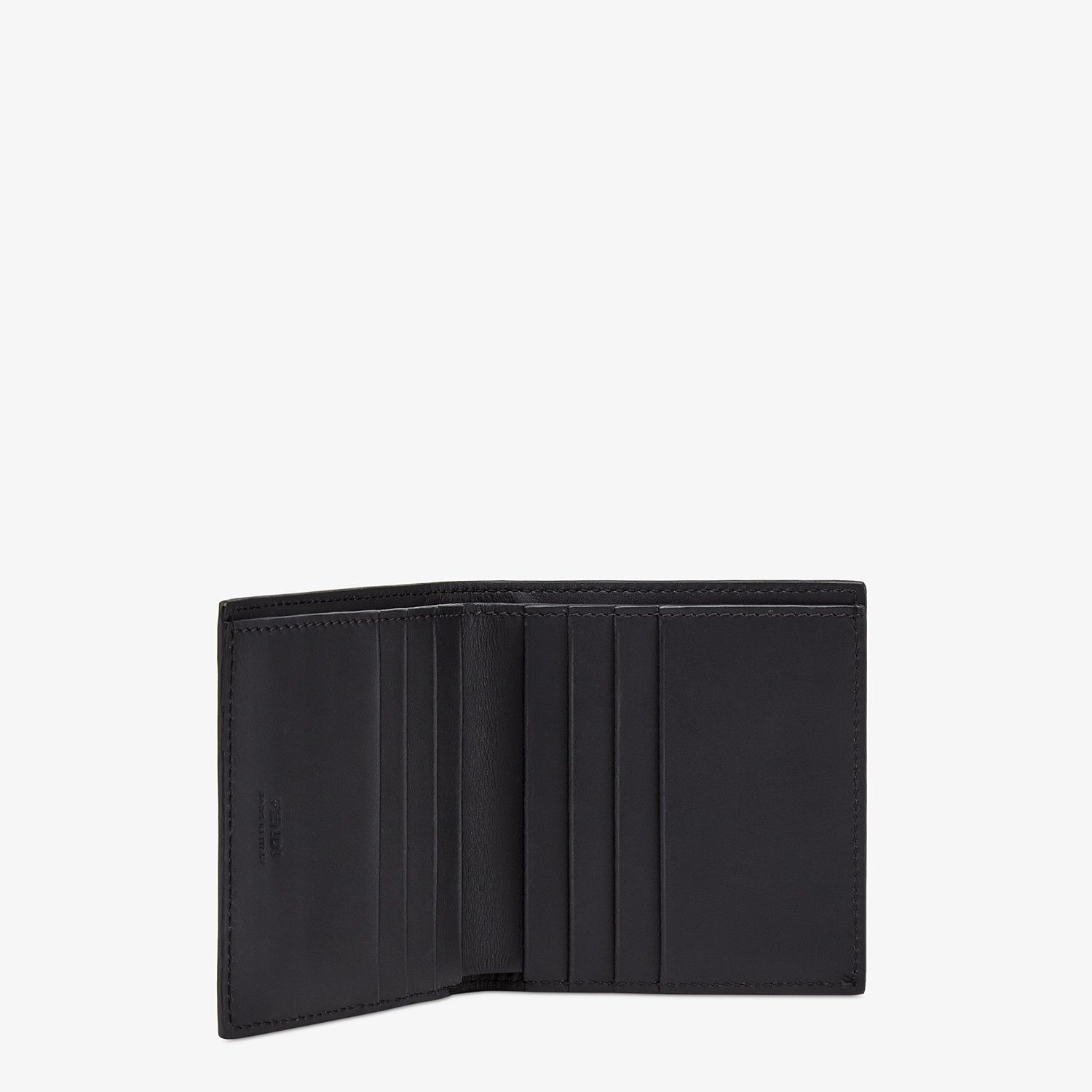 Black leather bi-fold wallet - 3