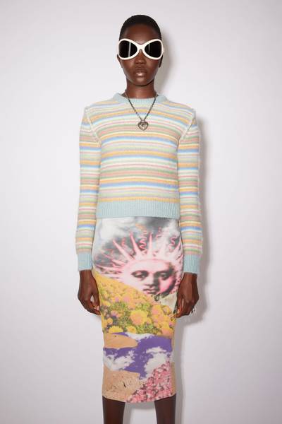 Acne Studios Striped sweater - Pale blue/multi outlook