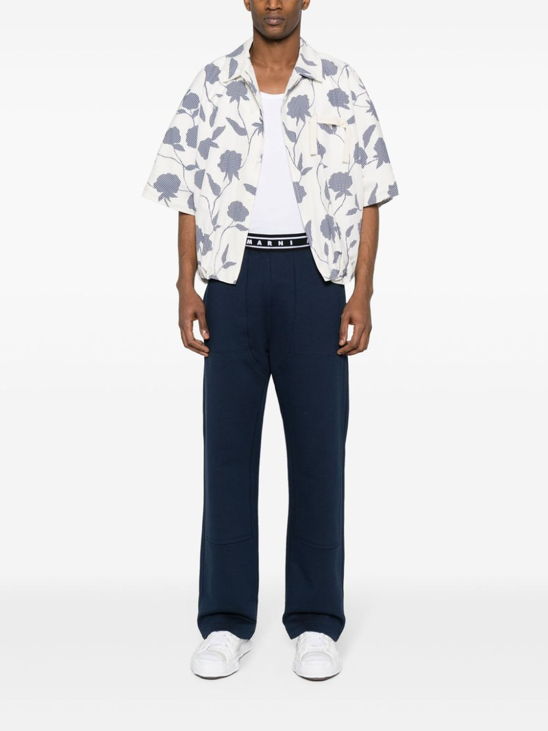 Marni logo-waistband jersey track pants outlook