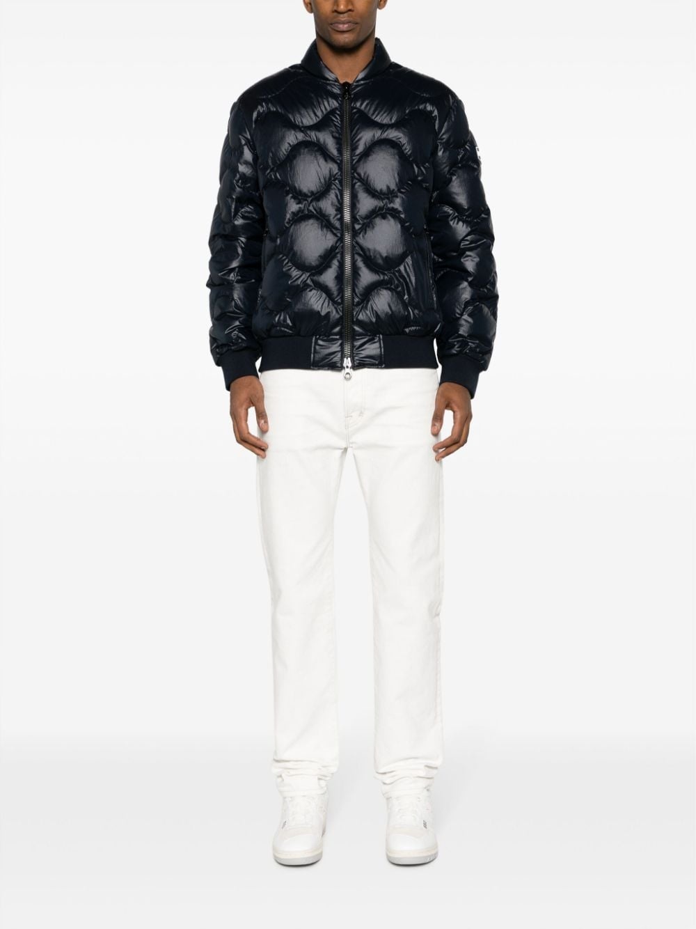 quilted padded bomber jacket - 2