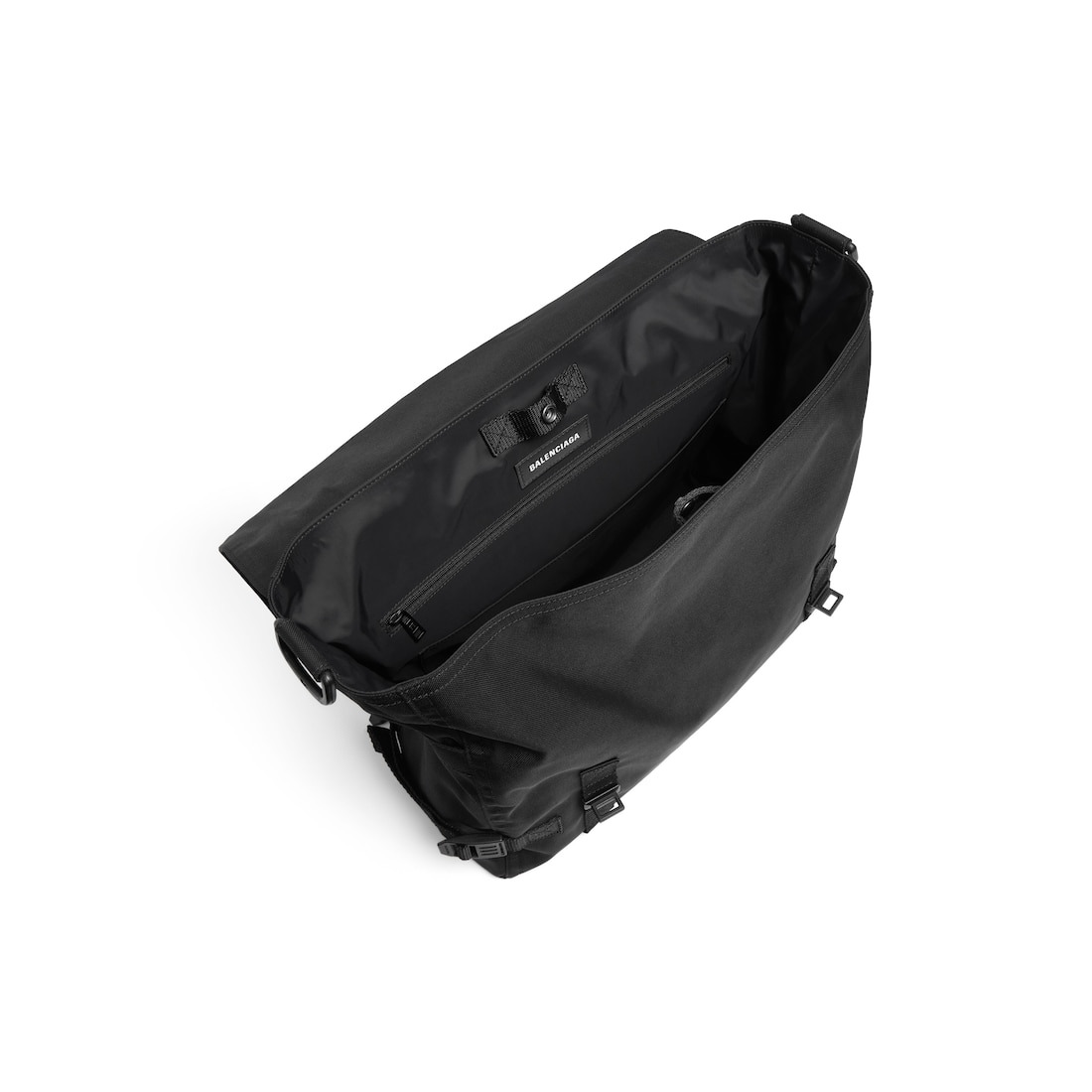 Men's Army Large Messenger Bag in Black - 5