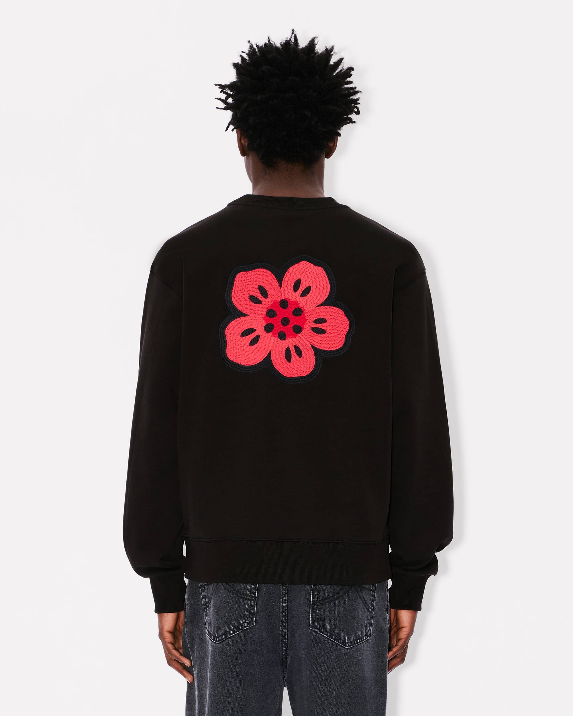 'Boke Flower' embroidered sweatshirt in cotton - 4