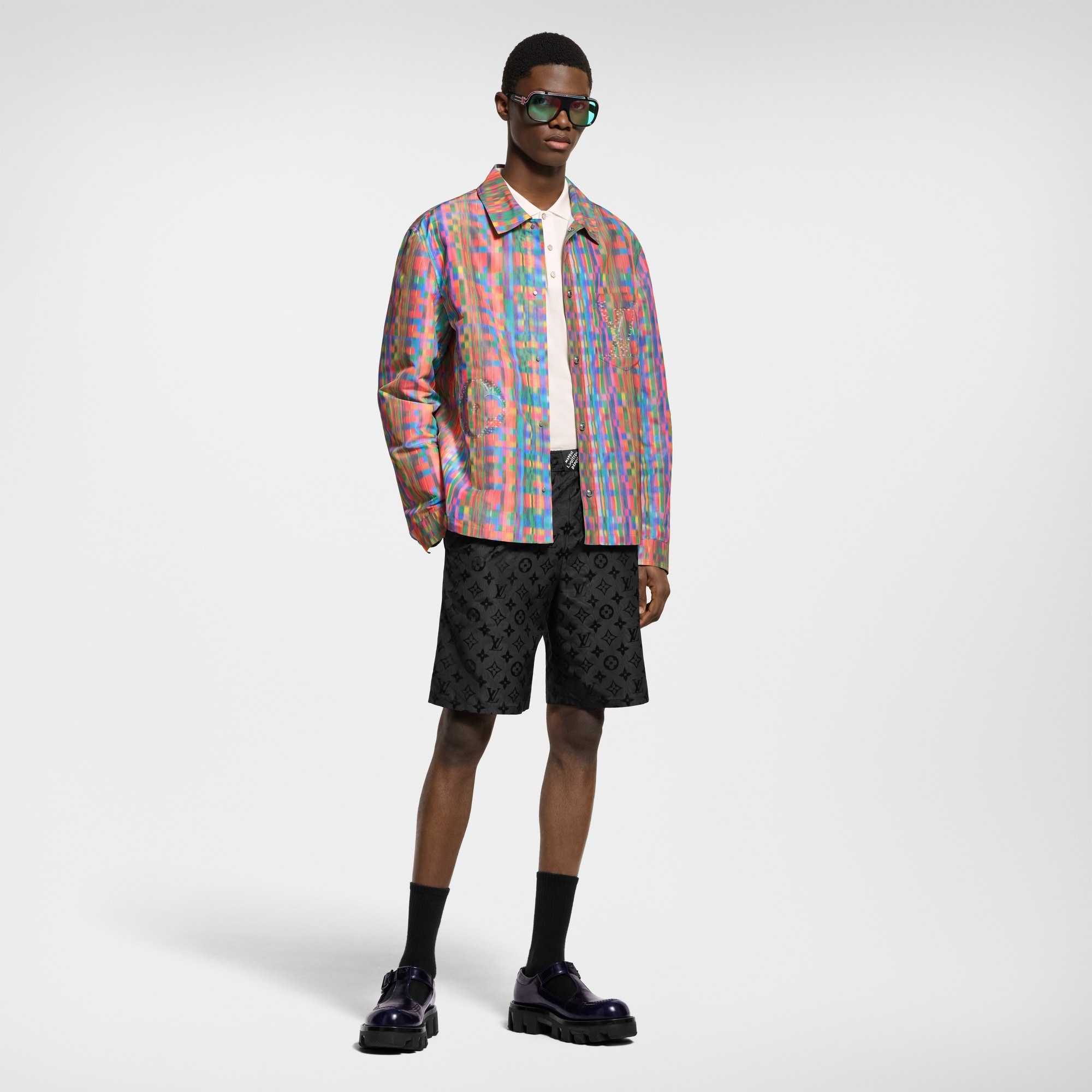 Trompe L’Oeil Printed Overshirt - 4