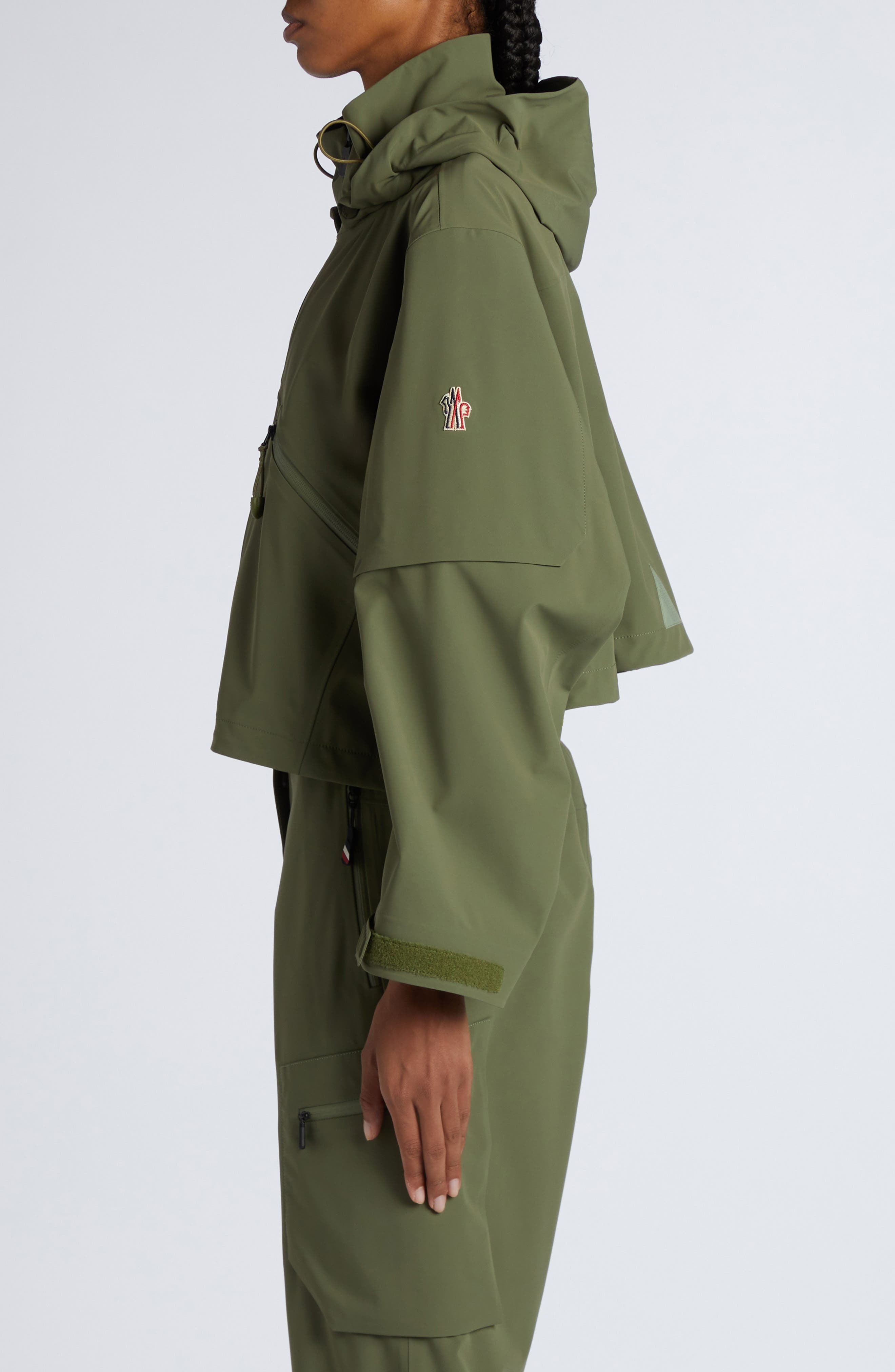 Moncler Grenoble Kibira Water Repellent Jacket in Russian Olive at Nordstrom - 4