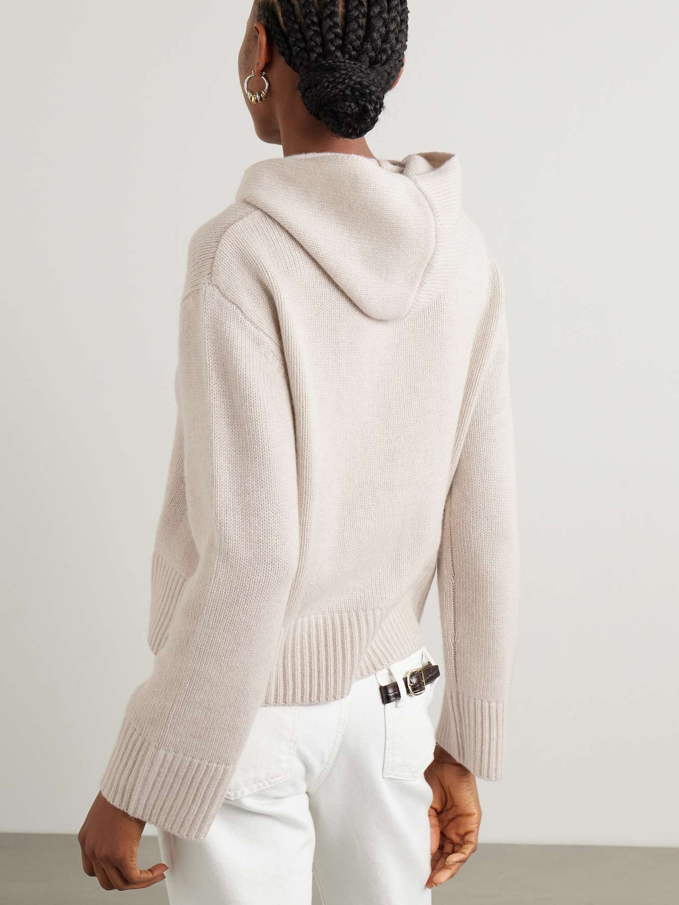 Karolin cashmere hoodie Beige - 4