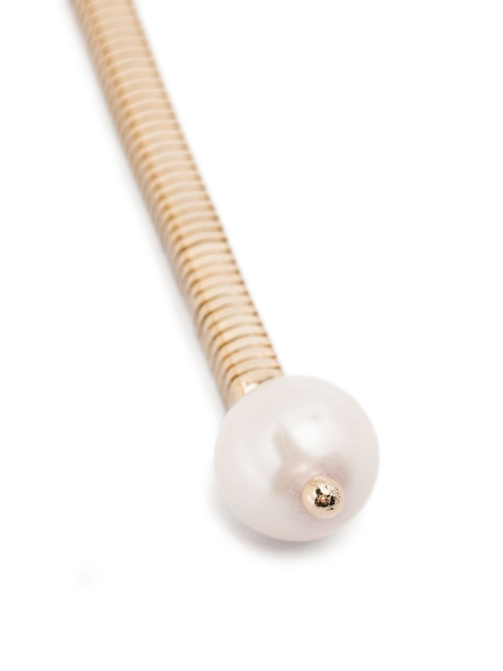 Aurea gold-plated pearl earrings - 2