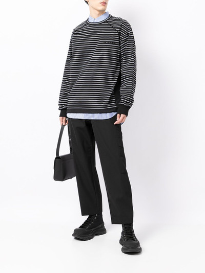 JUUN.J striped long-sleeve sweatshirt outlook