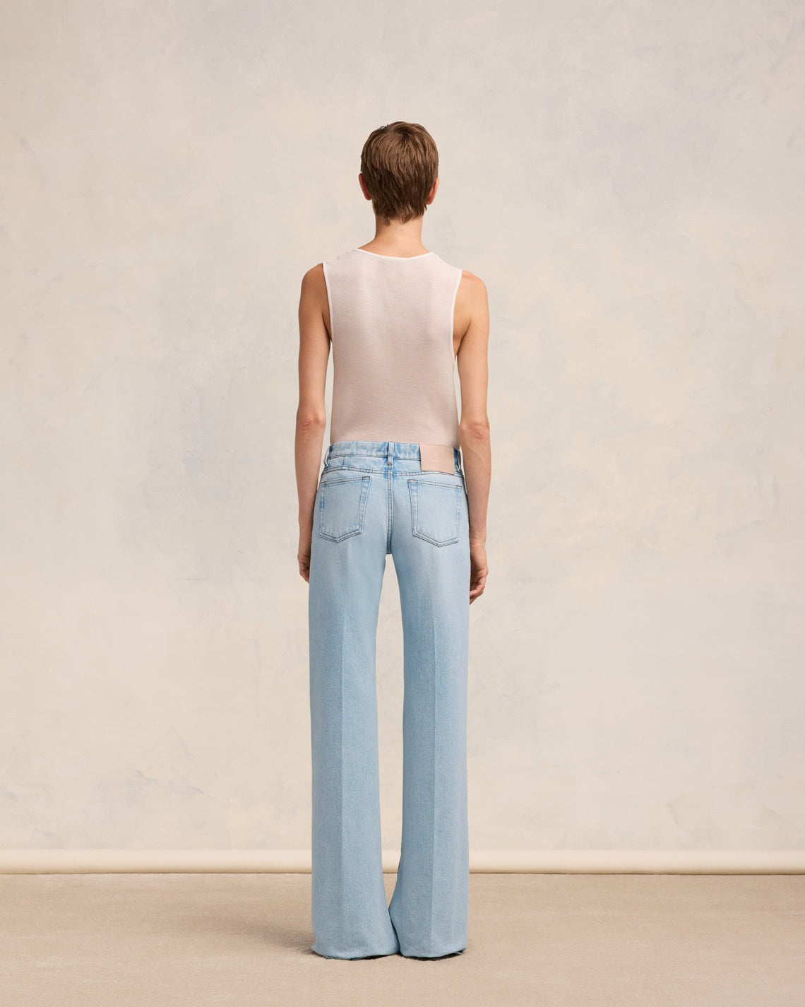 SLITTED FLARE FIT JEANS - 4