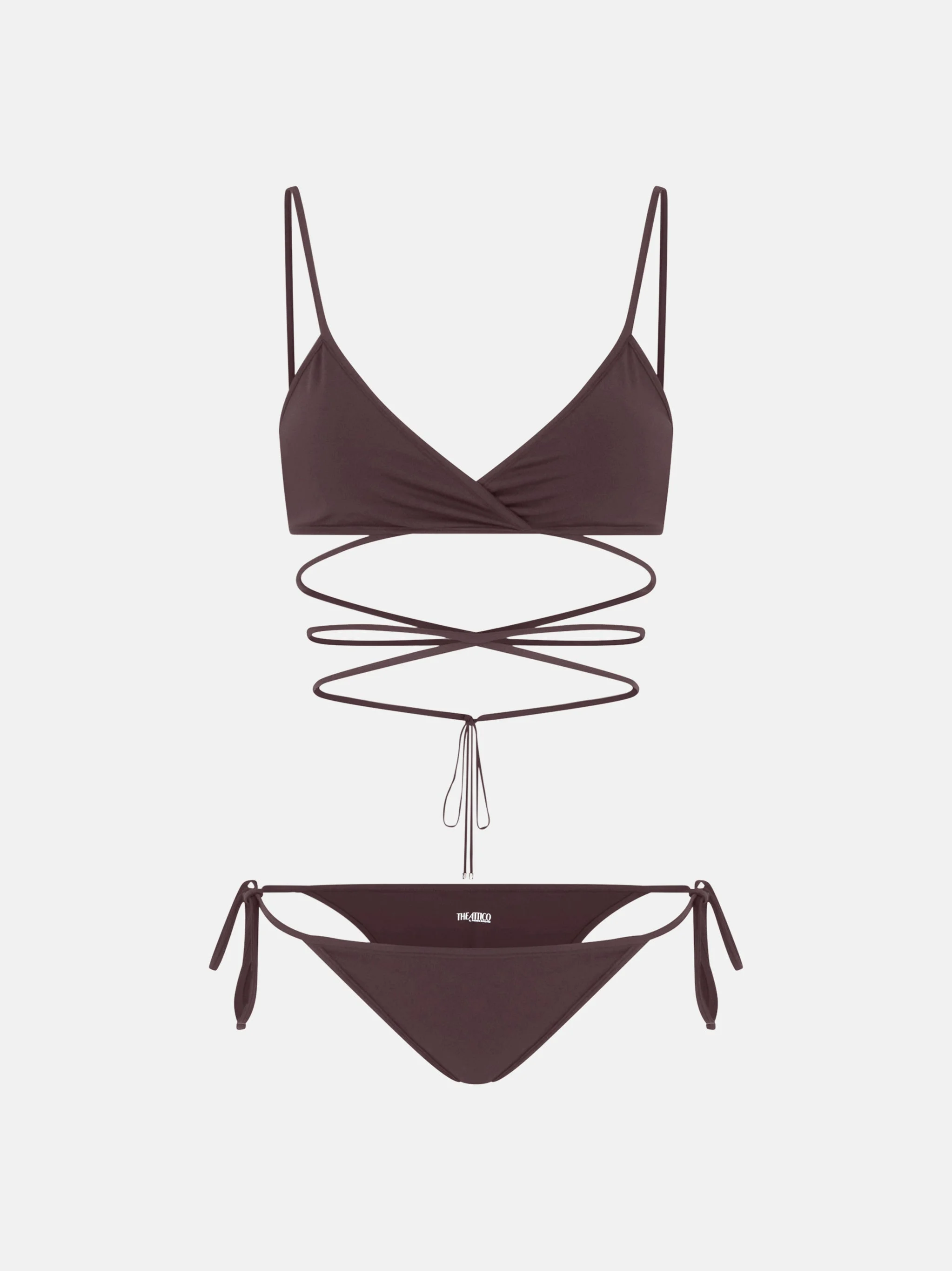 DARK BROWN BIKINI - 1