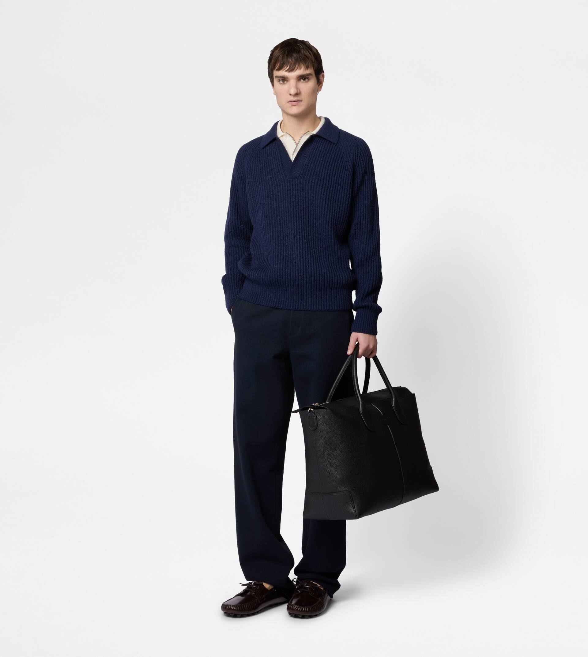 PULLOVER IN COTTON - BLUE - 2