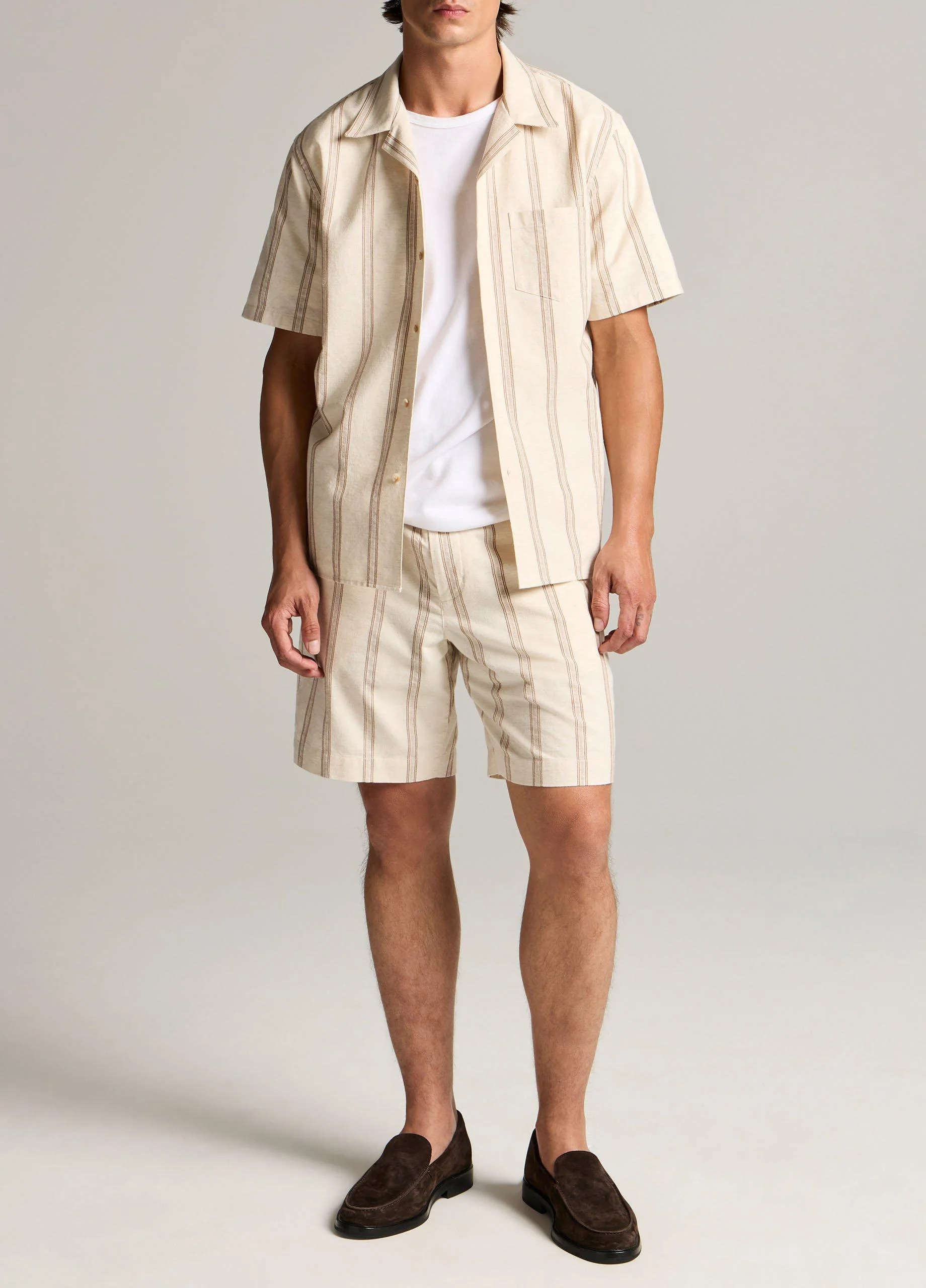 Cove Stripe Cotton-Hemp Short - 1
