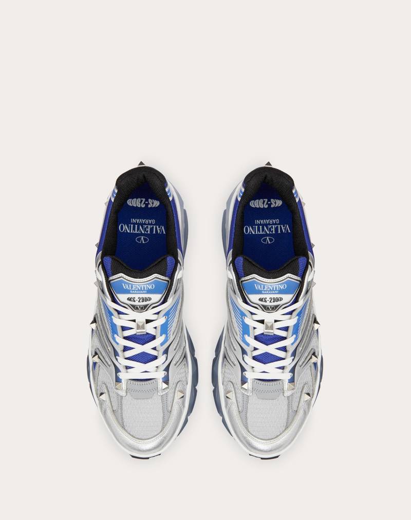 MS-2960 LOW-TOP SNEAKER IN FABRIC AND CALFSKIN 4