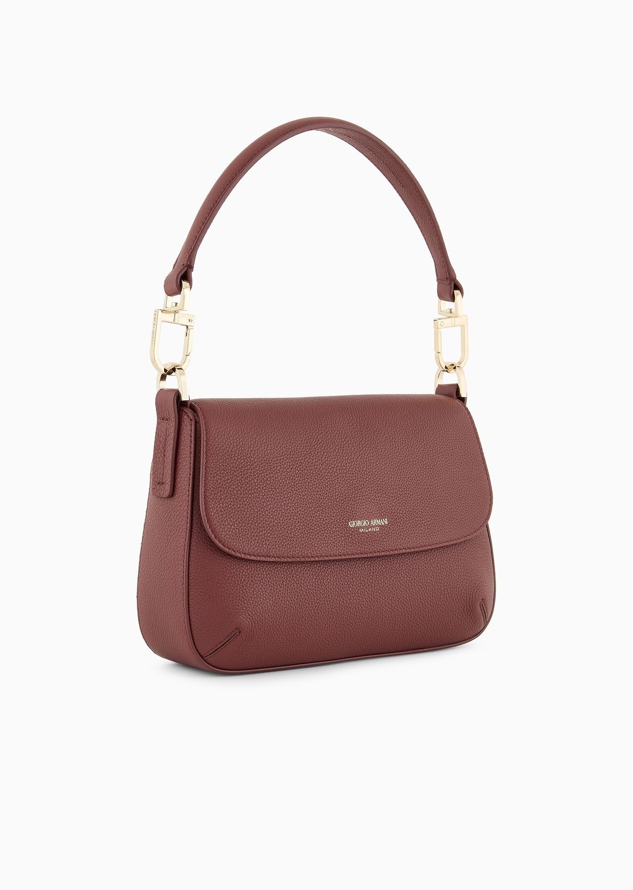 ASV small la Prima Soft pebbled leather handbag - 2