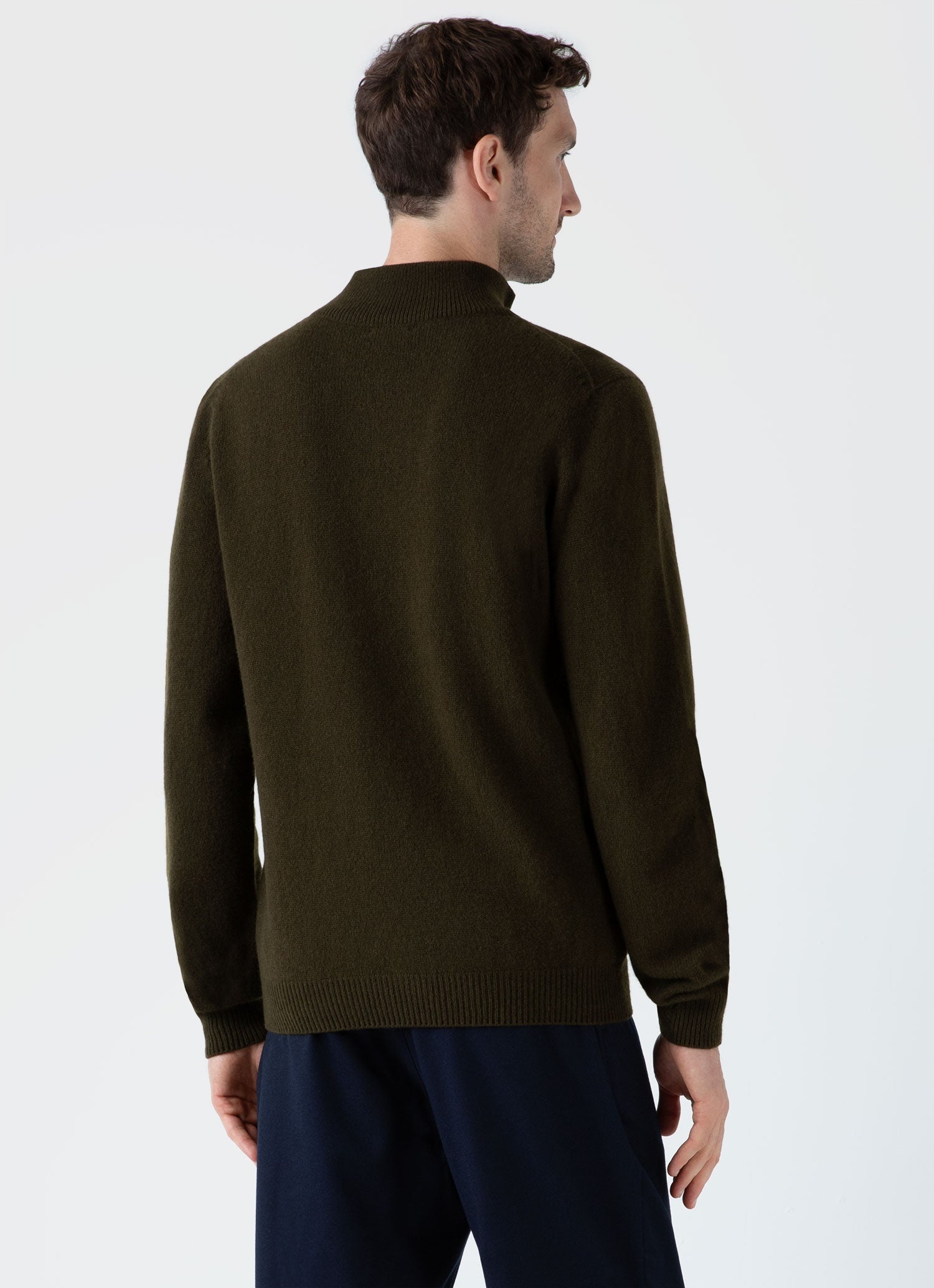 Lambswool Half Zip Jumper - 5