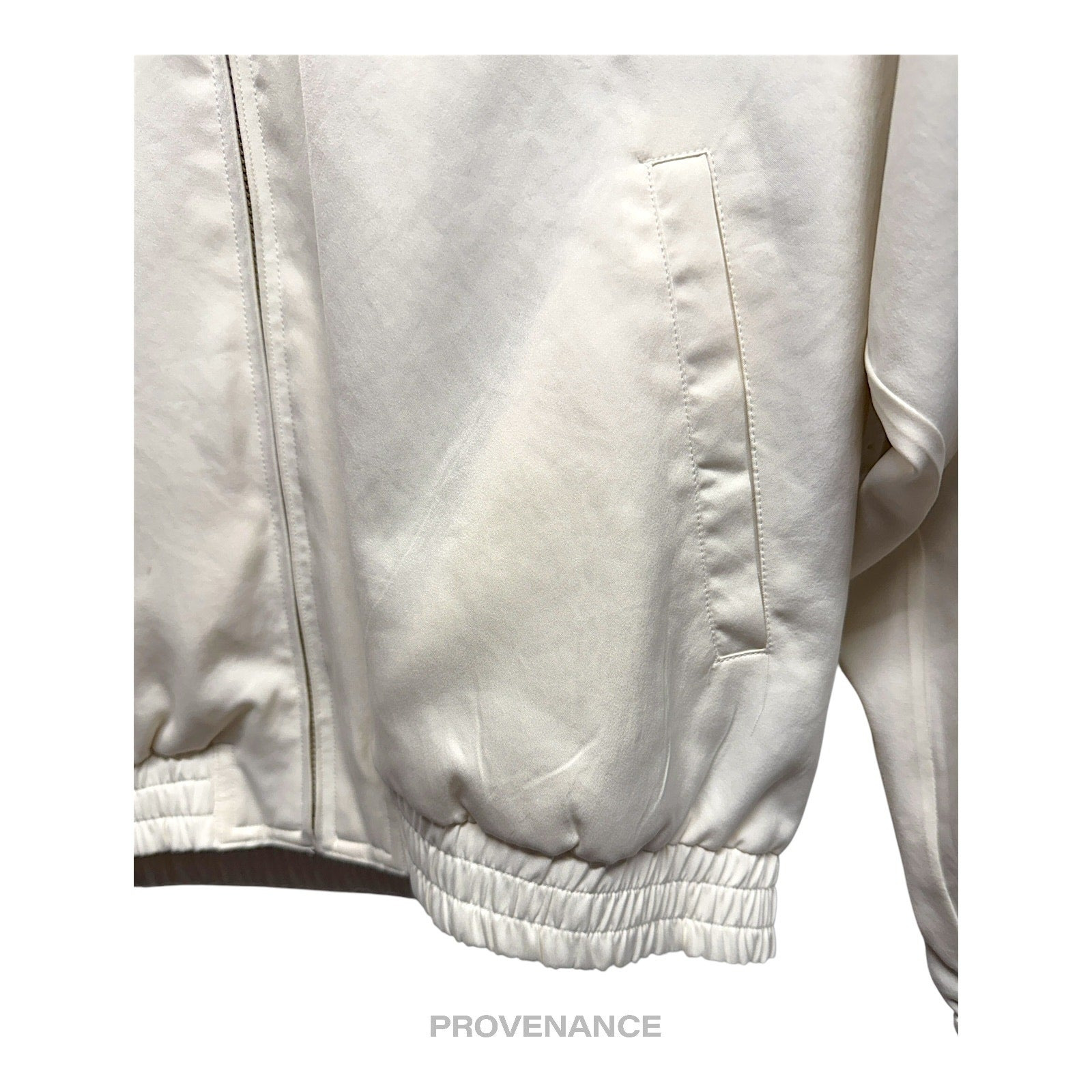 Balenciaga Sports Golf Logo Top Zip Jacket - White M - 10