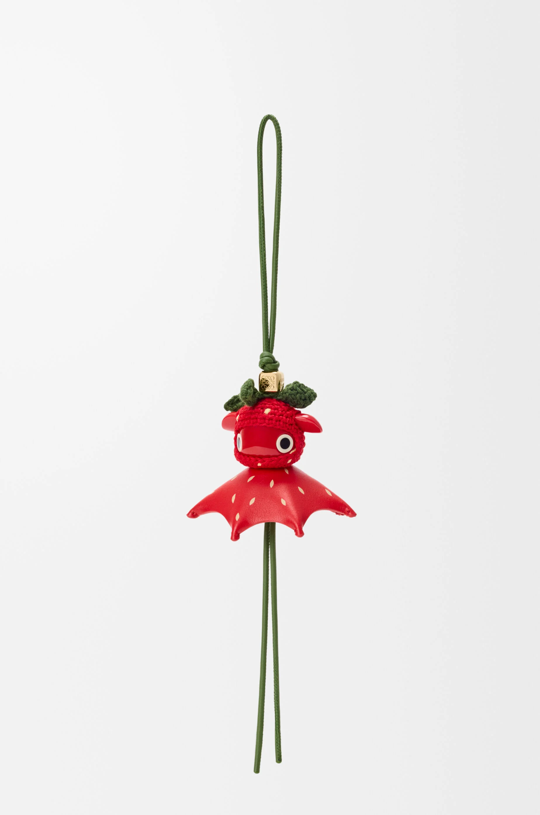 Strawberry charm in classic calfskin - 1