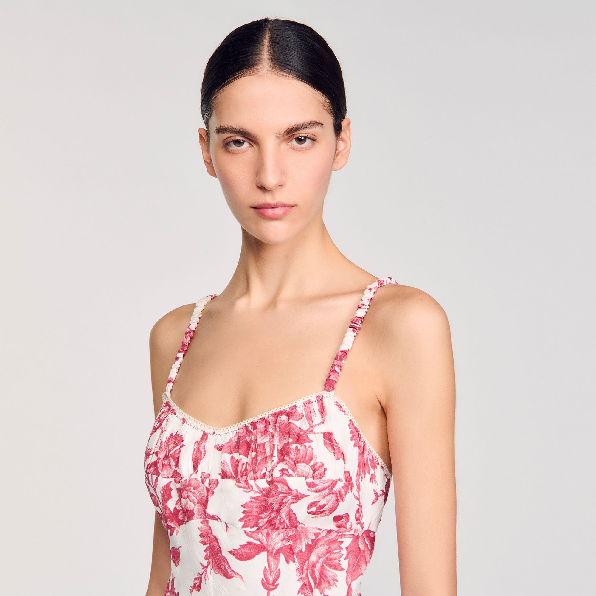 FLORAL PRINT MAXI DRESS - 3