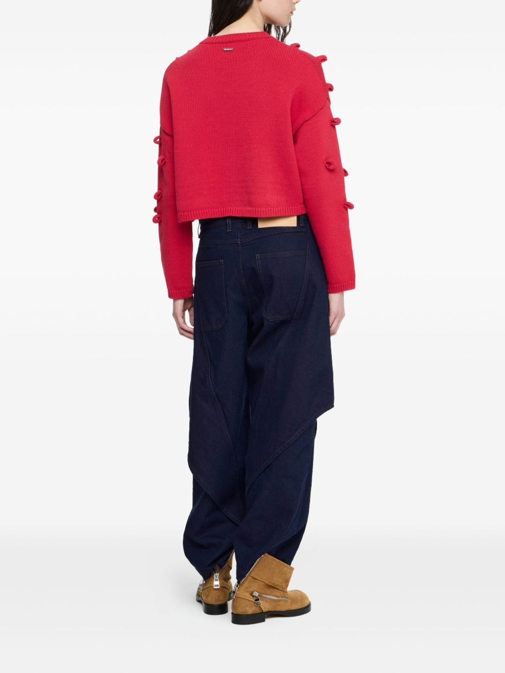 cropped loop jumper - 3