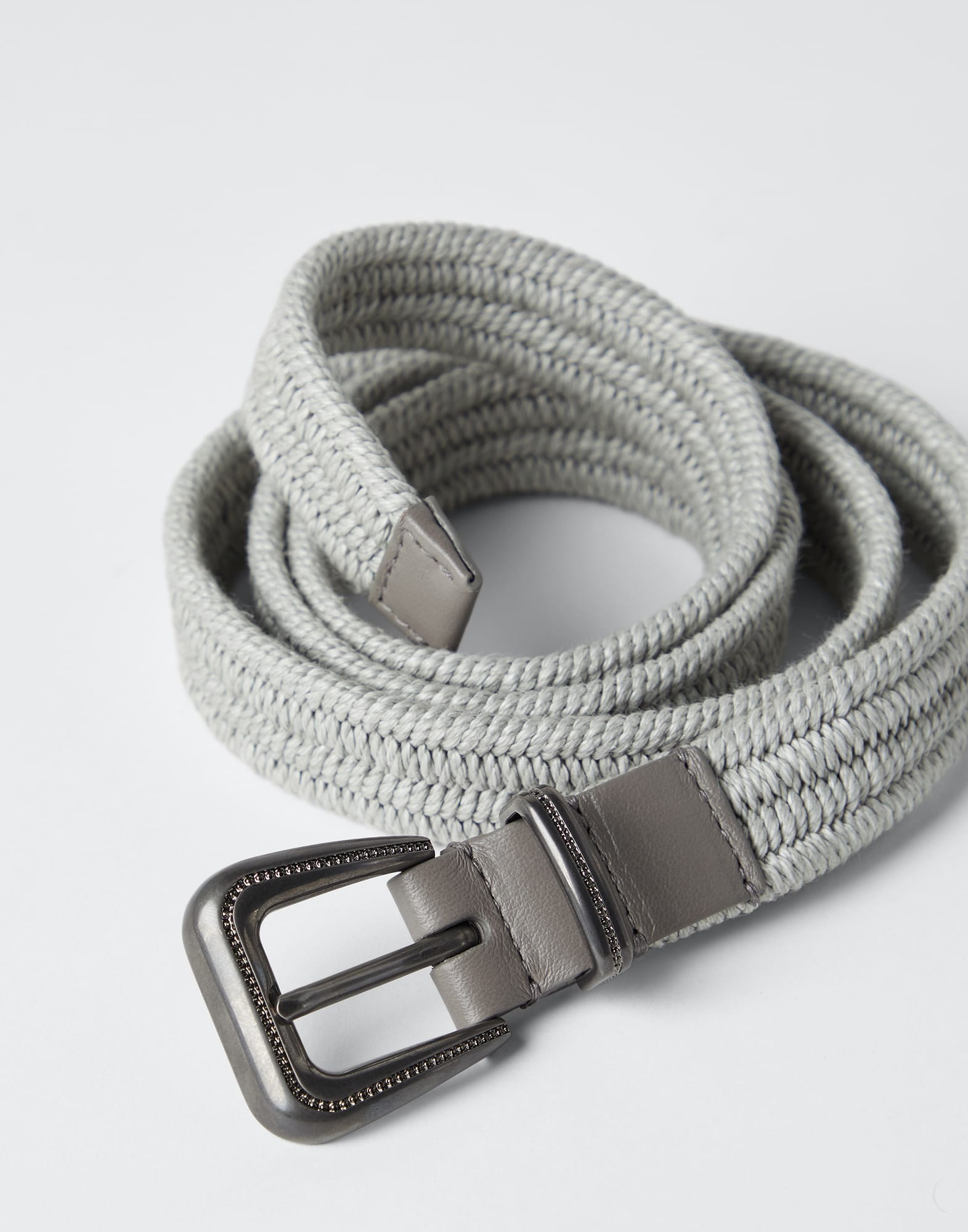 Rustic braided linen belt - 2