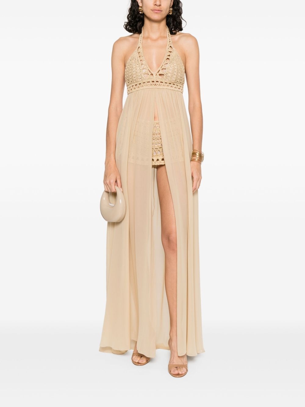 crochet maxi dress - 2