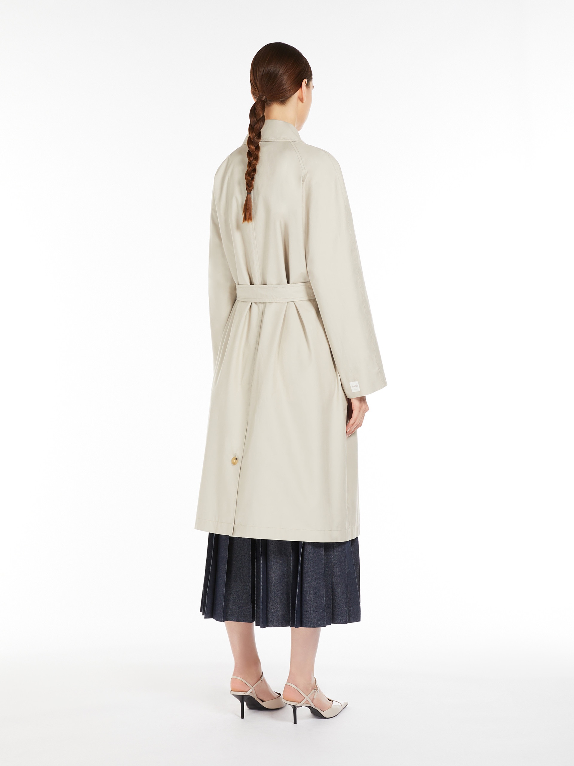 ORLEANS Single-breasted water-repellent twill trench coat - 4