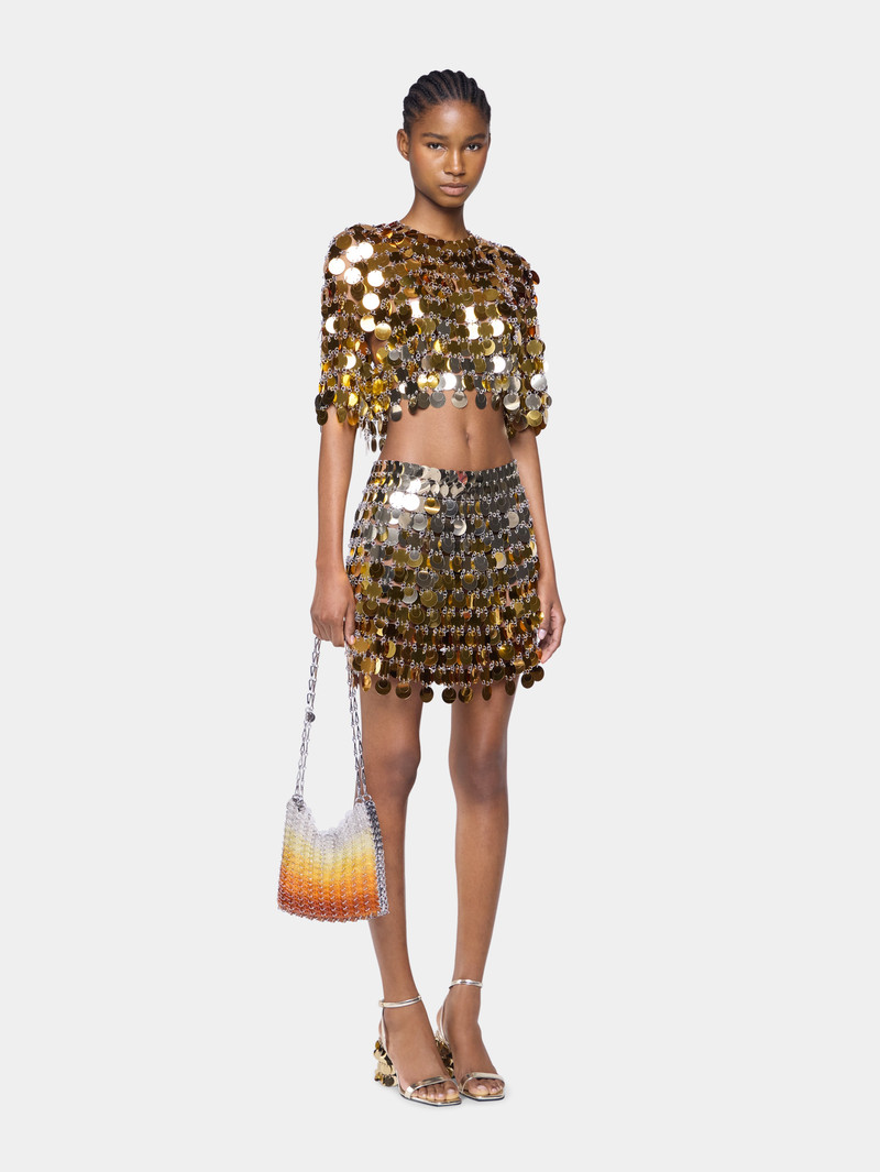 rabanne MINI SKIRT IN GRADIENT ASSEMBLY outlook