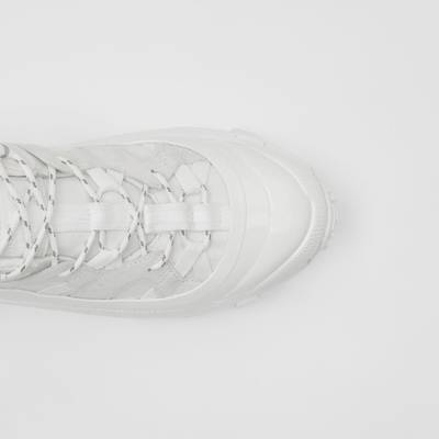 Burberry Nylon and Suede Arthur Sneakers outlook