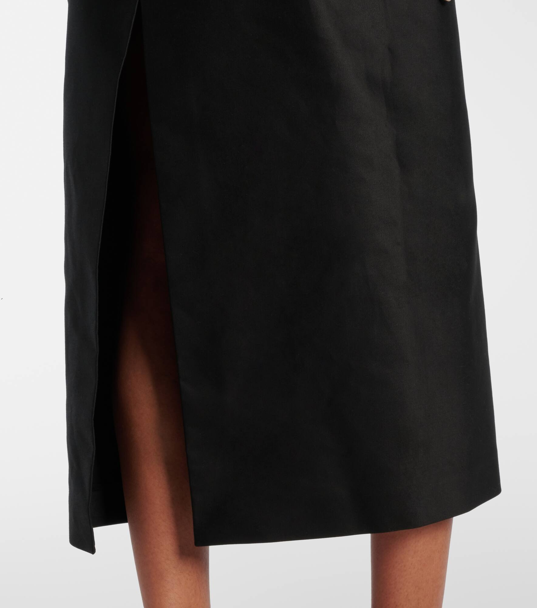 Crochet-trimmed cotton midi dress - 5